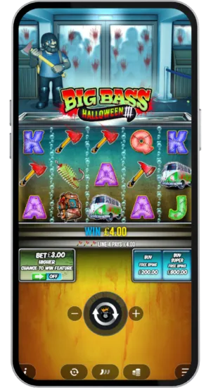 Line Win With Halloween Symbols
