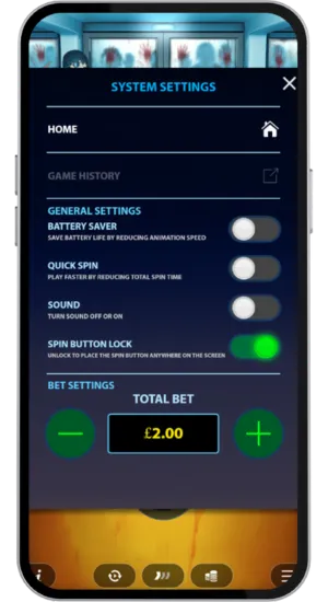 System Settings Menu Overview